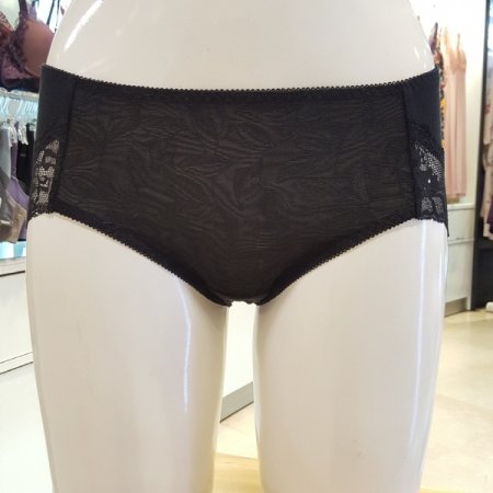 부유방커버 노와이어브라 팬티세트BK