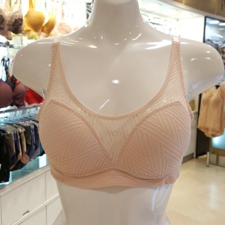 인견 노와이어 핑크 몰드브라팬티세트