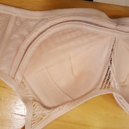 인견 노와이어 핑크 몰드브라팬티세트