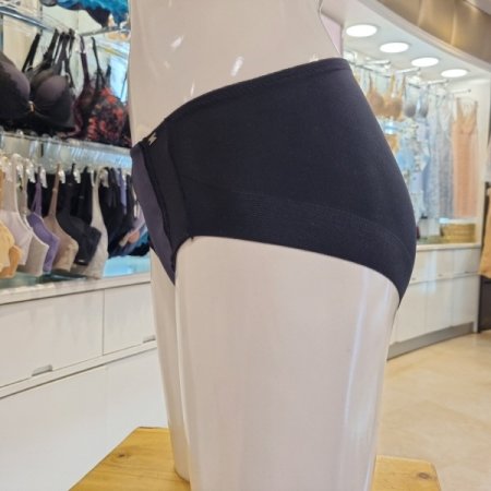 메쉬 스포츠 헴라인 팬티BK