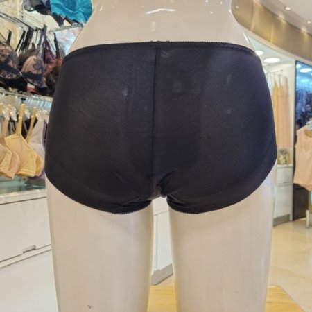 인견 매쉬 노와이어 브라 팬티세트BK