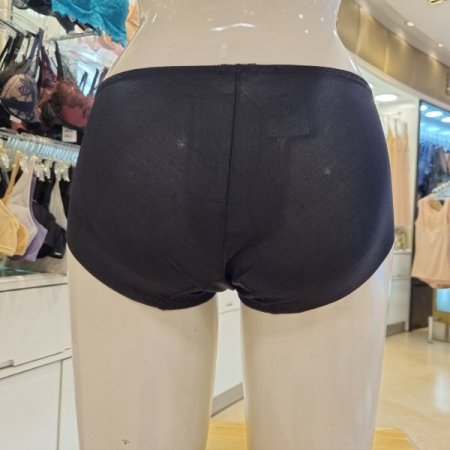 풀컵 노와이어 몰드브라 헴팬티세트BK