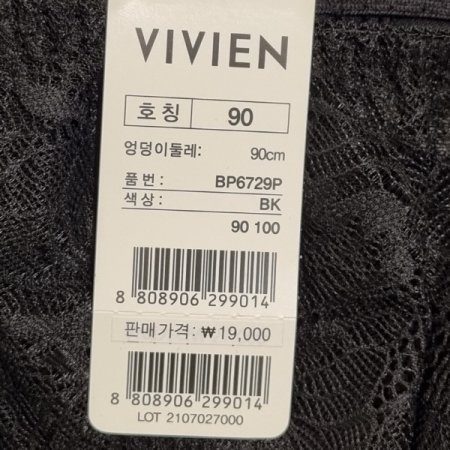 자가드레이스 햄팬티 2종택1