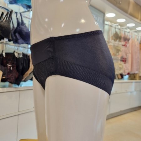 풀컵 메쉬 몰드브라 팬티세트BK