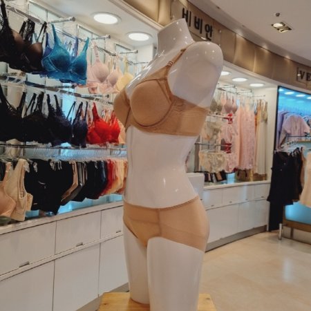 풀컵 메쉬 몰드브라 큰컵 팬티세트SK