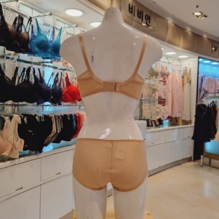 풀컵 메쉬 몰드브라 큰컵 팬티세트SK