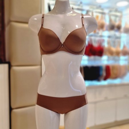 쵸코 심플 데일리 몰드브라 팬티세트