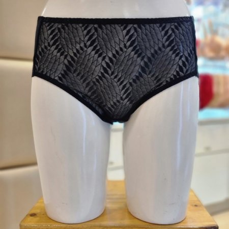 블랙 자가드 면스판 부인용 팬티