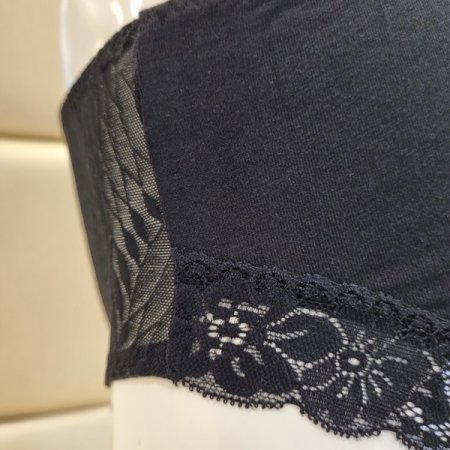 블랙 자가드 면스판 부인용 팬티