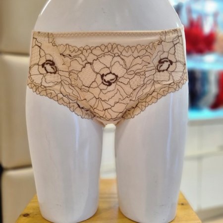 투톤 자가드 레이스 햄라인팬티LB