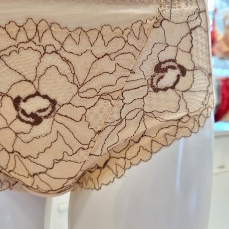 투톤 자가드 레이스 햄라인팬티LB