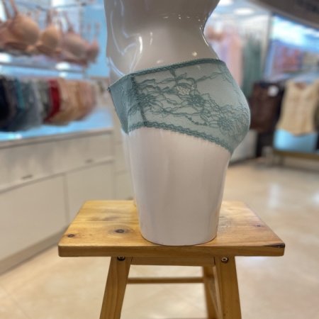 자가드레이스 여성 레이스 햄팬티