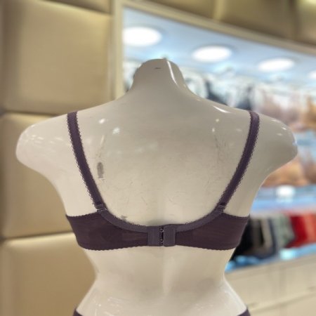 꾸띄르 퍼플 케미컬자수 부직포브라