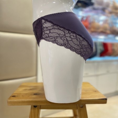 꾸띄르 퍼플 여성 레이스팬티