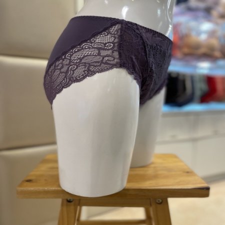 꾸띄르 퍼플 여성 레이스팬티