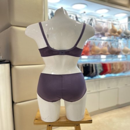 꾸띄르 퍼플 여성 부직포브라팬티세트