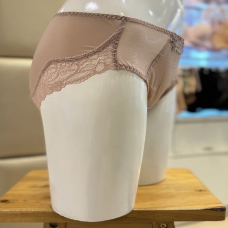 쉬폰 자수 여성 레이스팬티