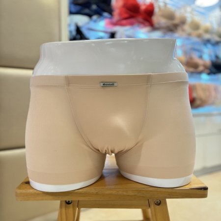 무봉제 스킨색 남성 사각 드로즈팬티
