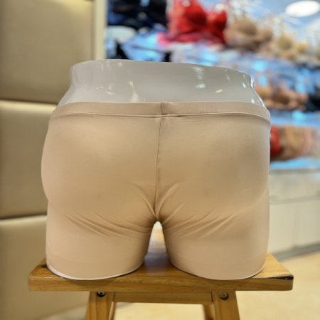 무봉제 스킨색 남성 사각 드로즈팬티