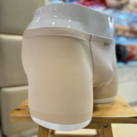 무봉제 스킨색 남성 사각 드로즈팬티