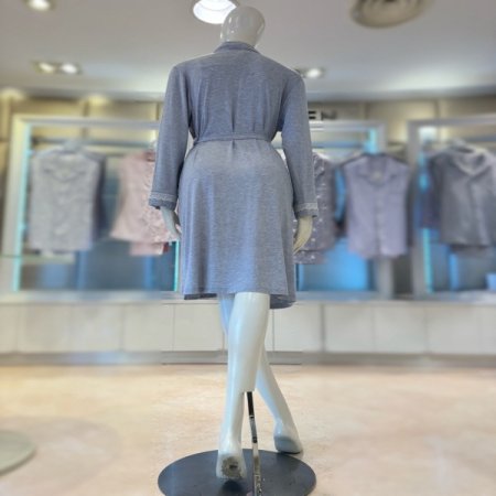 모달 멜란지스판 여성로브가운