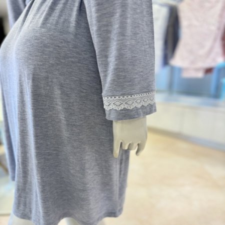 모달 멜란지스판 여성로브가운