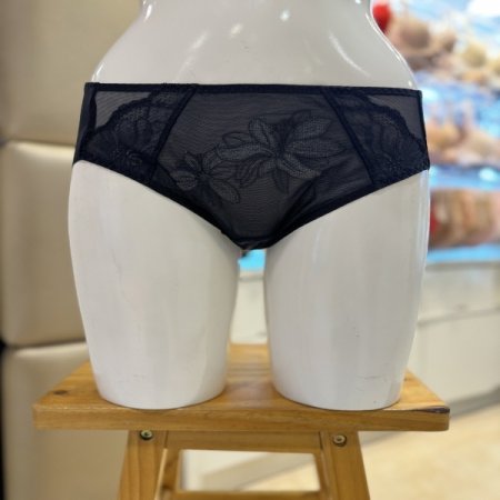  꾸띄르 꽃자수 블랙 여성햄팬티