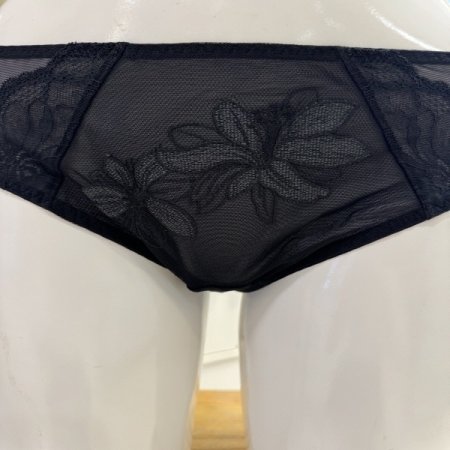  꾸띄르 꽃자수 블랙 여성햄팬티