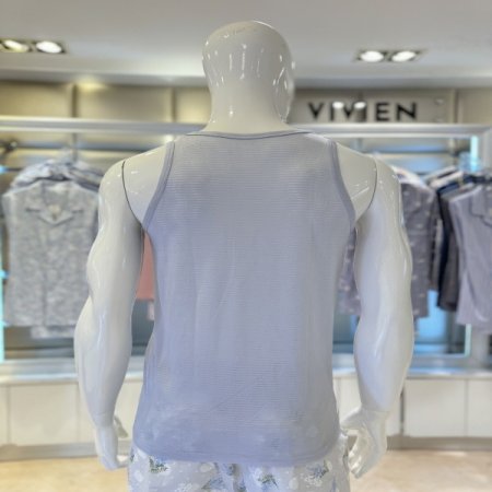 라이트그레이 인견 남성런닝