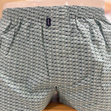 민트 기하학 면100 남성트렁크팬티