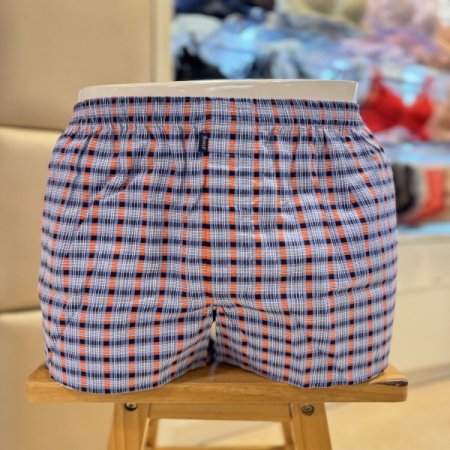 체크 면100 남성트렁크팬티2종세트