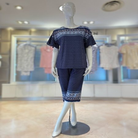 폴리스판 반팔 7부 여성홈웨어세트