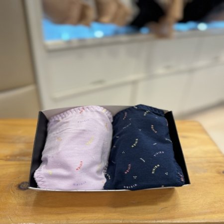 로고 면모달 여성 위생팬티2종세트