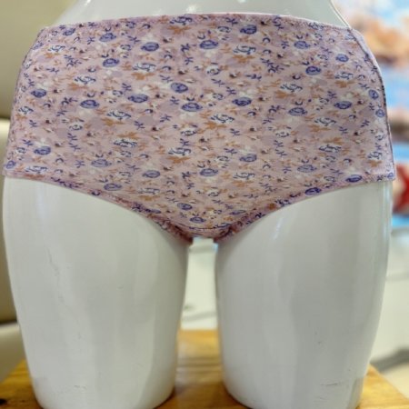 잔꽃무늬 모달 맥시기장 여성팬티