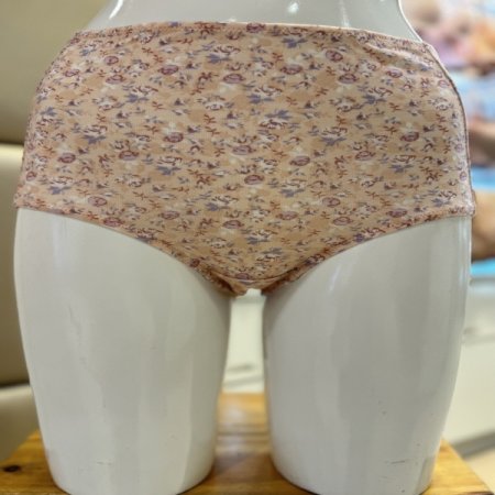 잔꽃무늬 모달 맥시기장 여성팬티