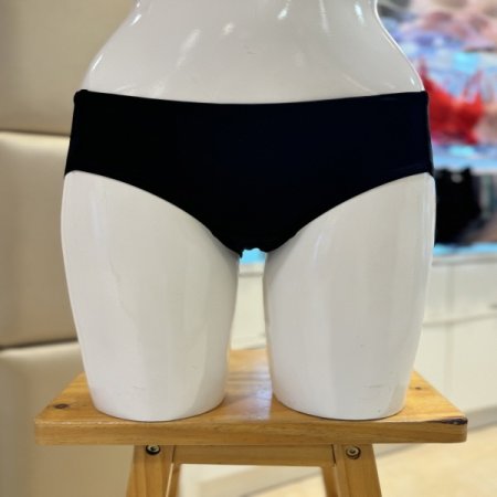 블랙 심플 여성햄팬티