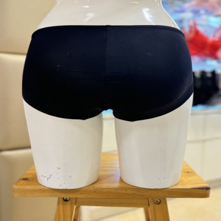 블랙 심플 여성햄팬티