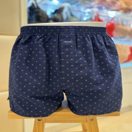 네이비 지지미 사각 남성트렁크팬티