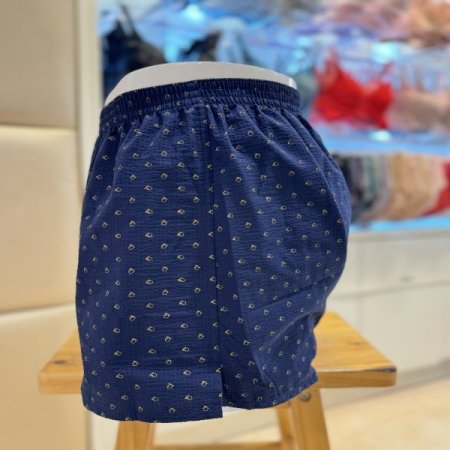 네이비 지지미 사각 남성트렁크팬티