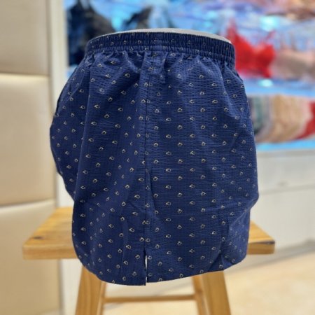 네이비 지지미 사각 남성트렁크팬티