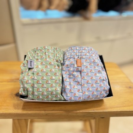 여우요트면100 남성트렁크팬티2종세트