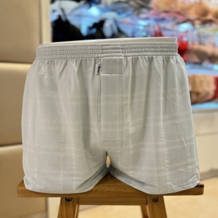 잔체크무늬 인견 남성트렁크팬티
