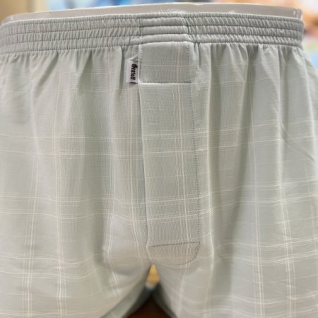 잔체크무늬 인견 남성트렁크팬티