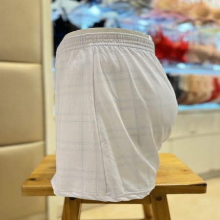 잔체크무늬 인견 남성트렁크팬티