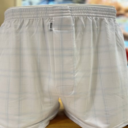 잔체크무늬 인견 남성트렁크팬티