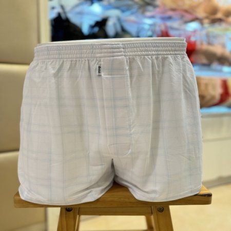 잔체크무늬 인견 남성트렁크팬티2종세트