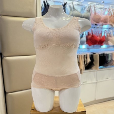 꽃무늬번아웃 인견 여성브라런닝