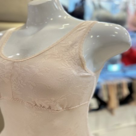 꽃무늬번아웃 인견 여성브라런닝