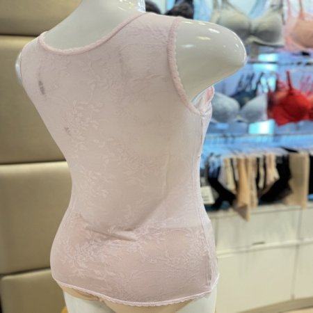 꽃무늬번아웃 인견 여성브라런닝