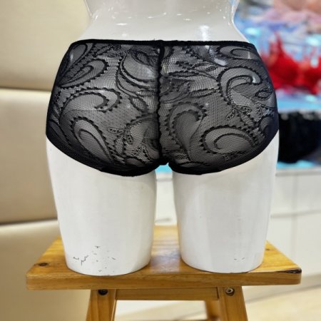 레이스망사 맥시기장 부인용 여성햄팬티